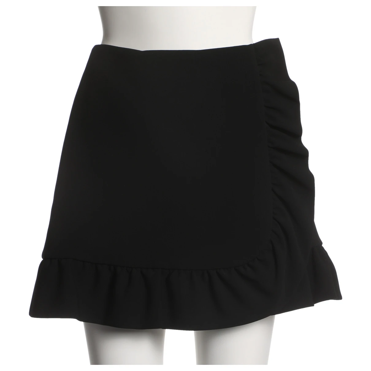 Pre-owned Miu Miu Mini Skirt In Black