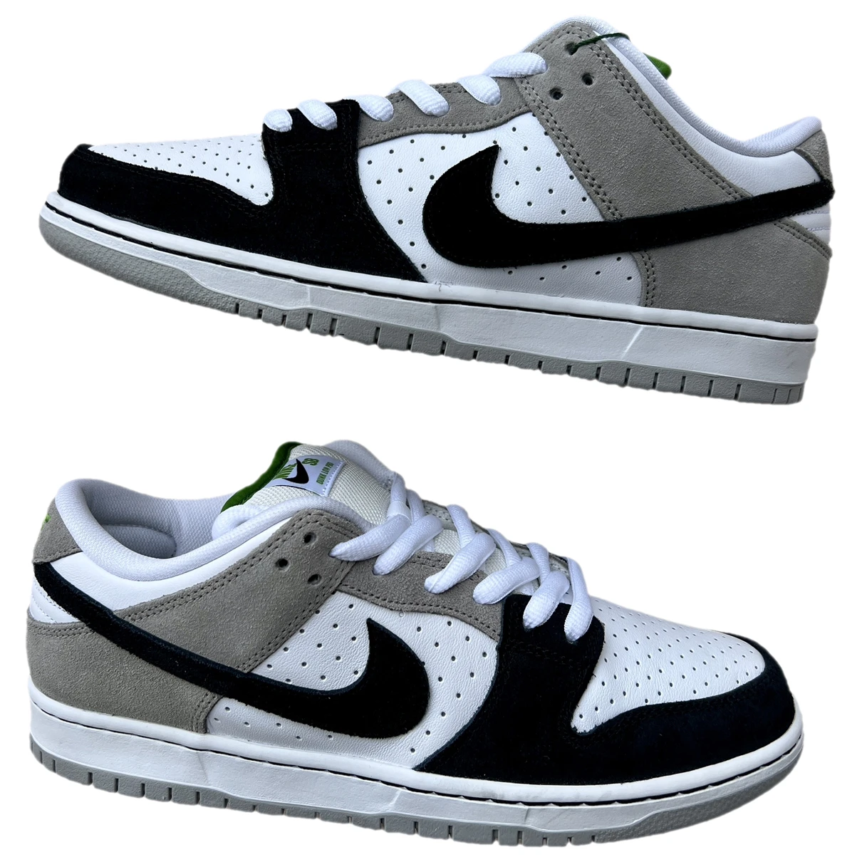 Pre-owned Nike Sb Dunk Leather Low Trainers In Grey