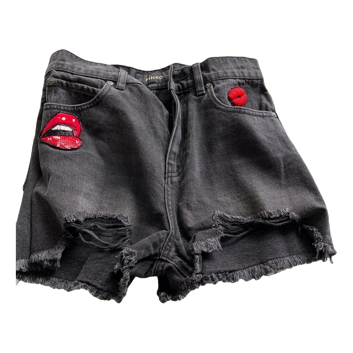 Pre-owned Pinko Shorts In Black