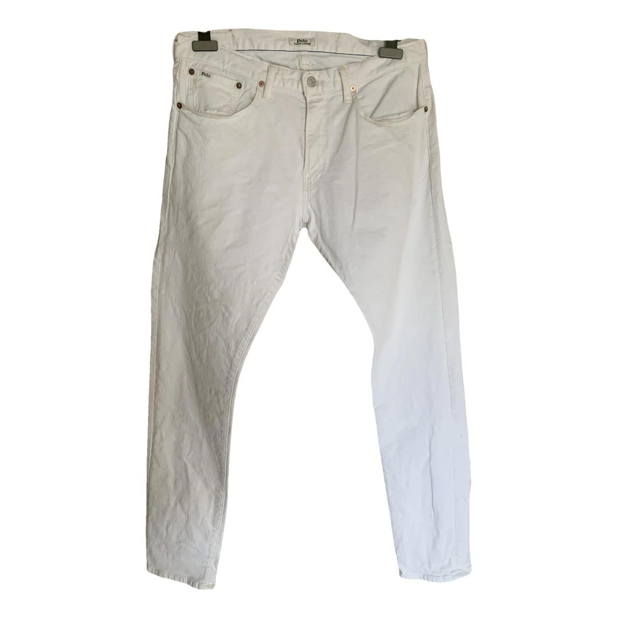 Pre-owned Polo Ralph Lauren Slim Jean In White