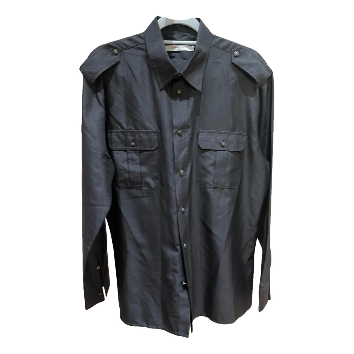 Pre-owned Givenchy Silk Shirt In Black