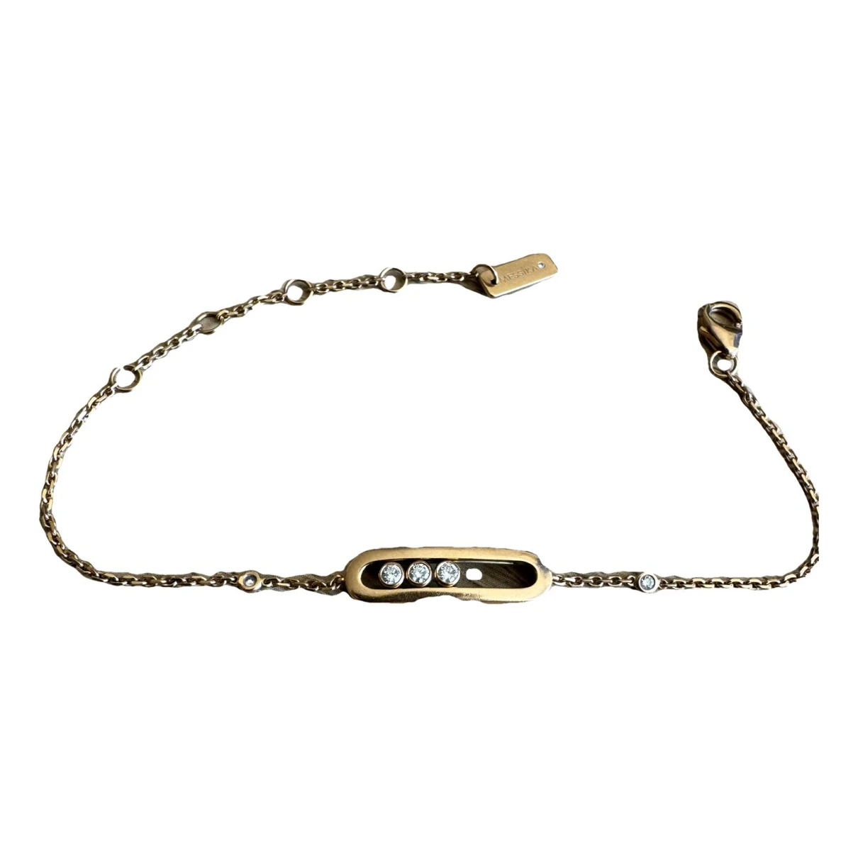Pre-owned Messika Move Classique Yellow Gold Bracelet