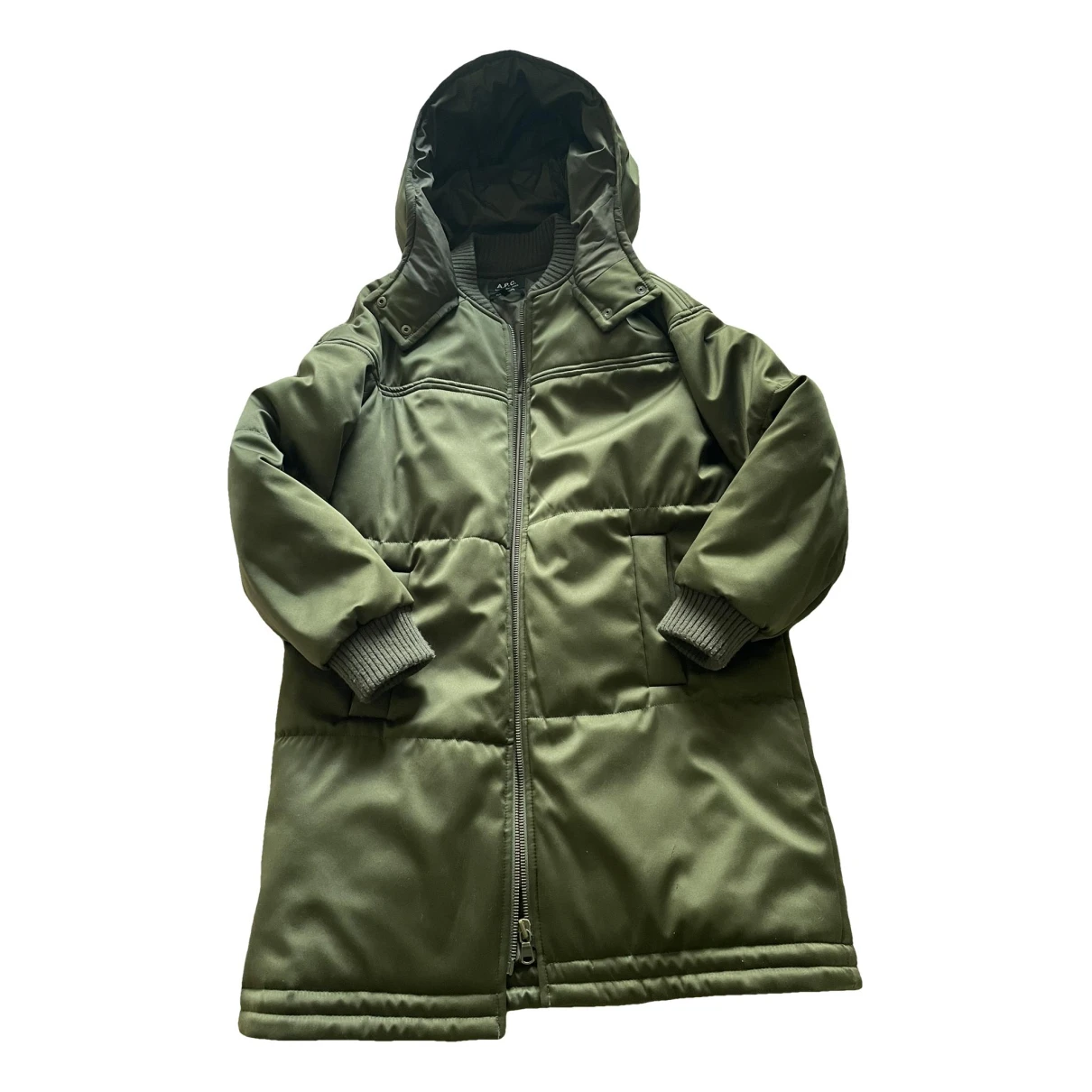 Pre-owned Apc Parka In Green