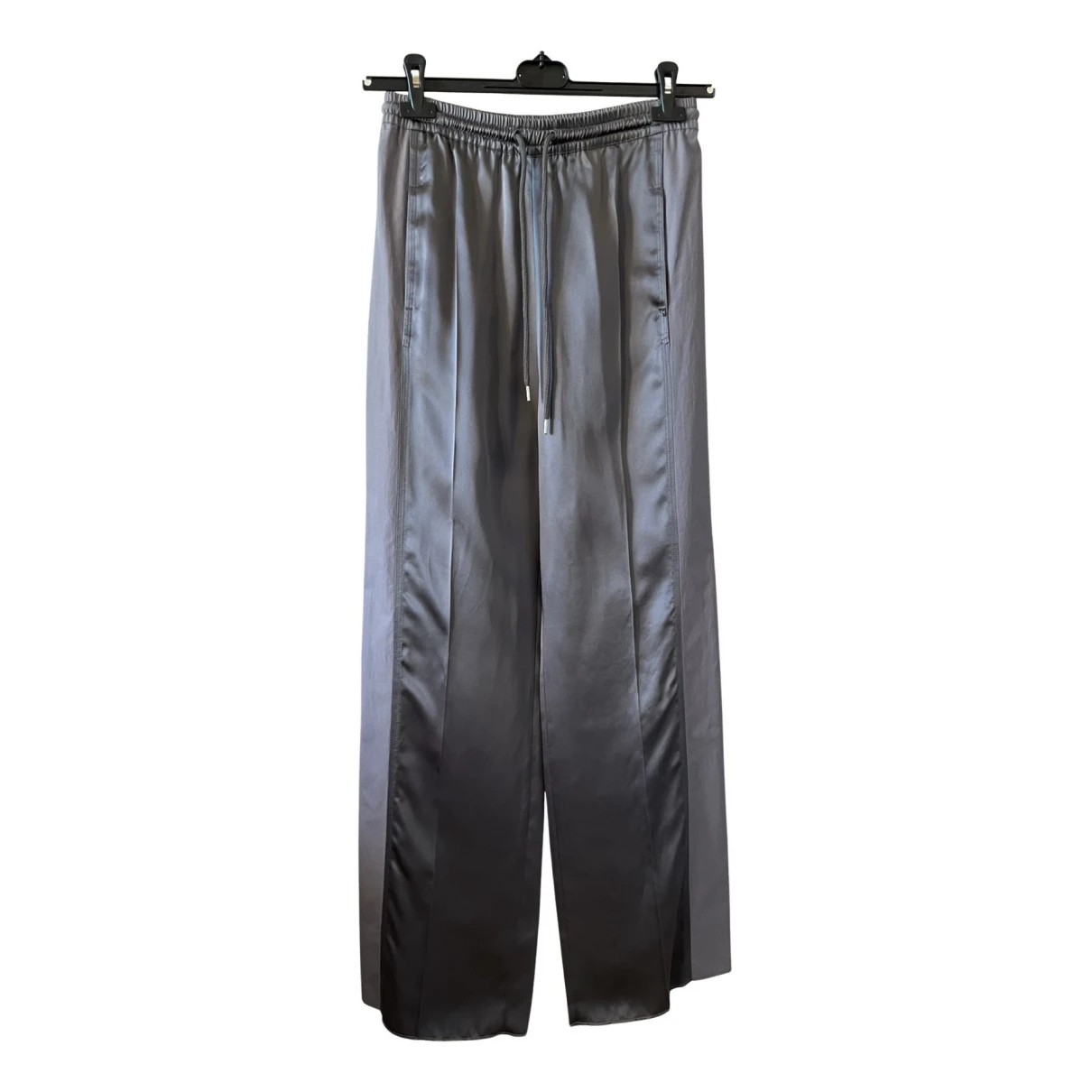 Pre-owned Max Mara Large Pants In Grey