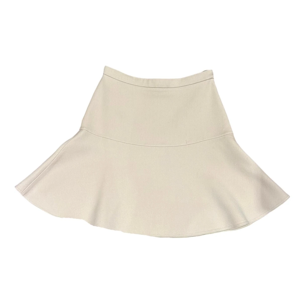 Pre-owned Miu Miu Wool Mini Skirt In Pink