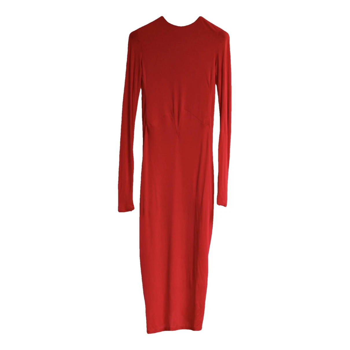 Pre-owned Alexander Mcqueen Maxi Dress In Red
