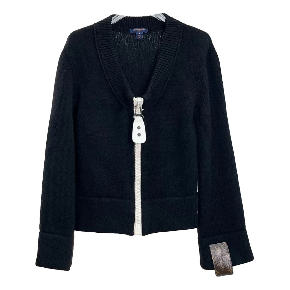 Pre-owned Louis Vuitton Cashmere Cardigan In Black