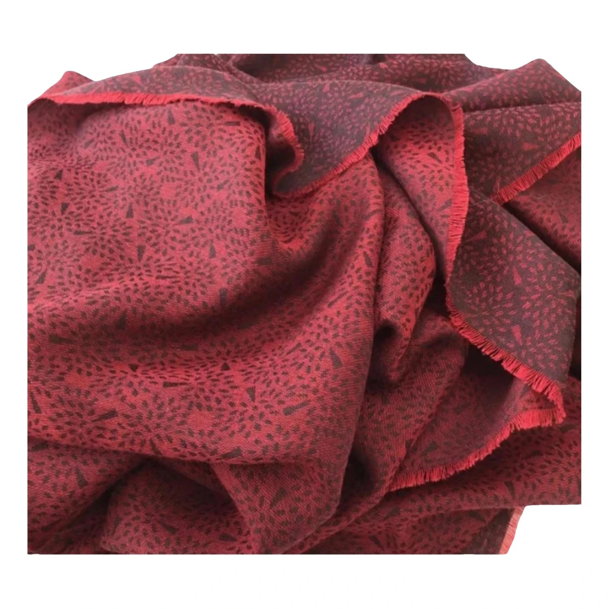 Pre-owned Mulberry Neckerchief In Burgundy
