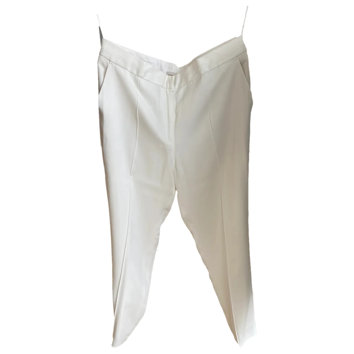 Pre-owned By Malene Birger Trousers In White