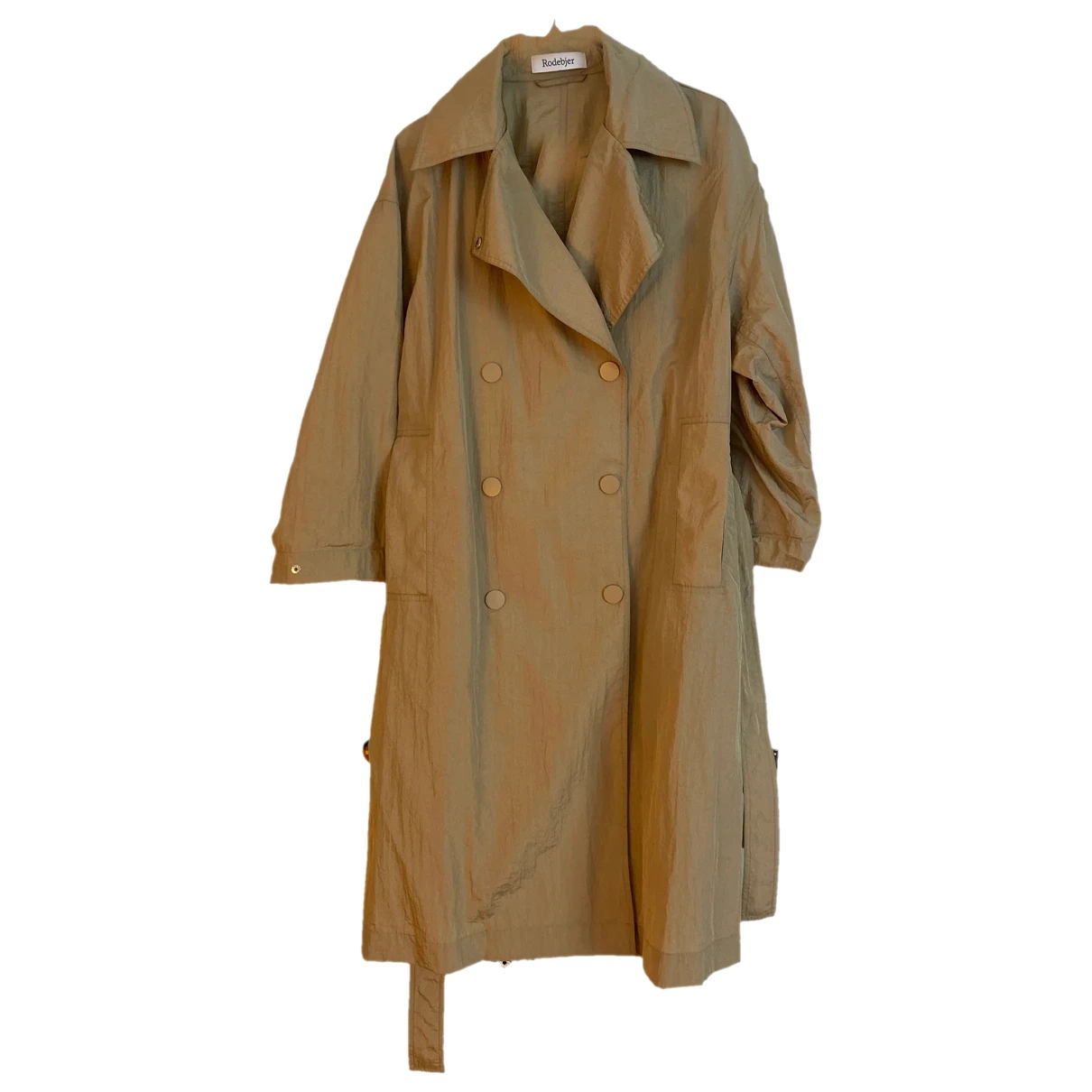 Pre-owned Rodebjer Trench Coat In Gold