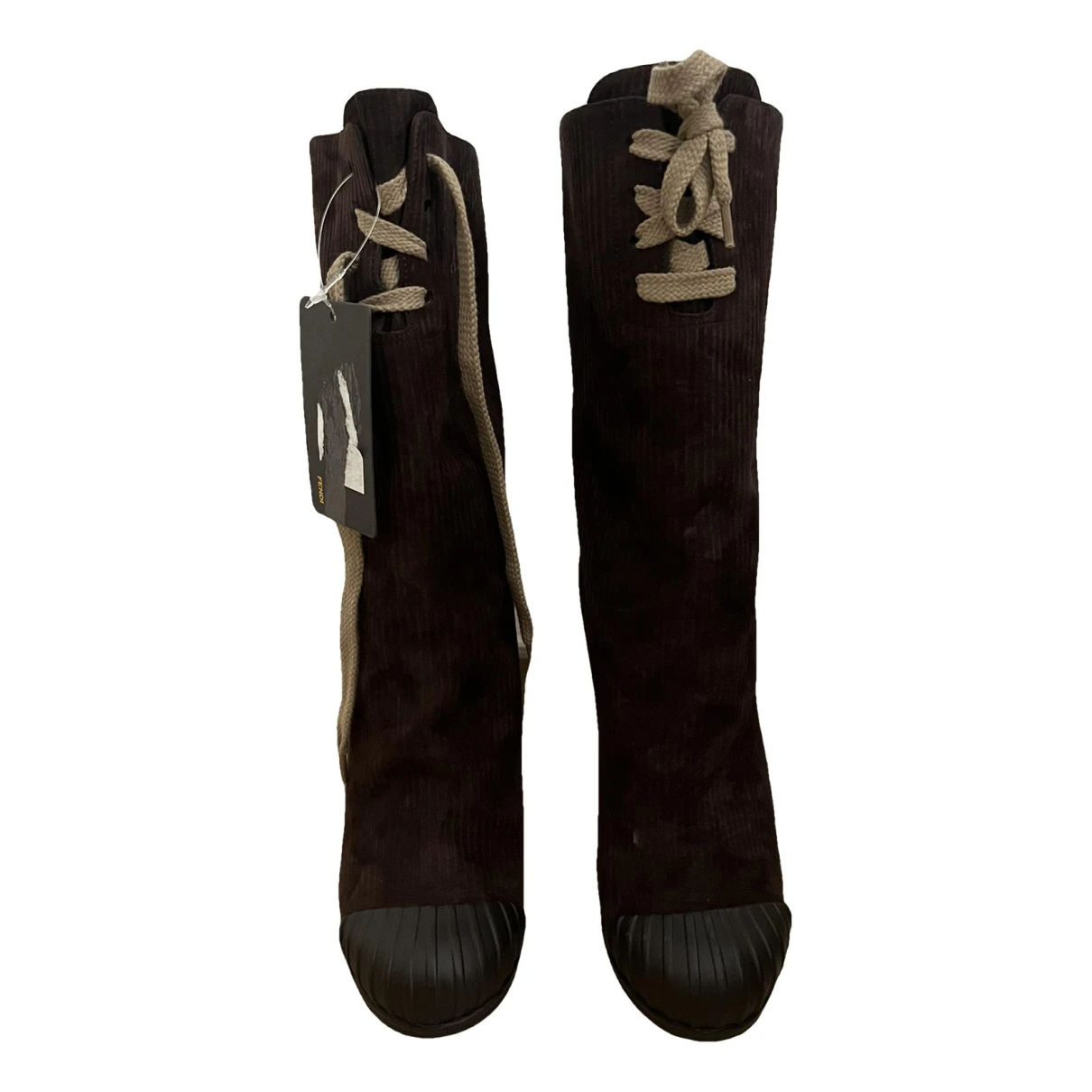 Pre-owned Fendi Boots In Brown