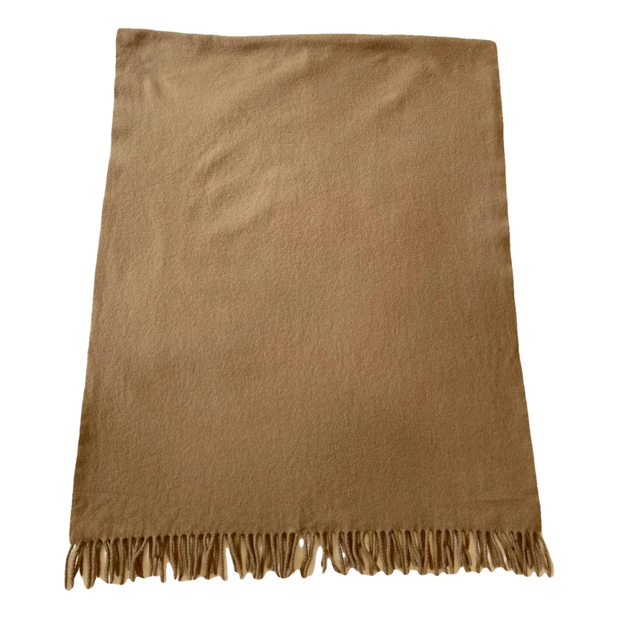 Pre-owned Acne Studios Wool Scarf & Pocket Square In Camel