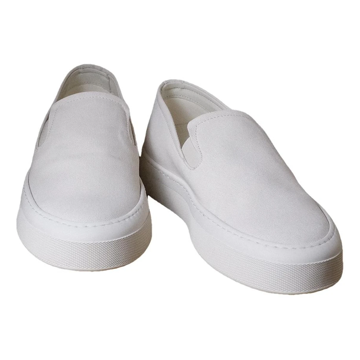 Pre-owned Common Projects Cloth Trainers In White