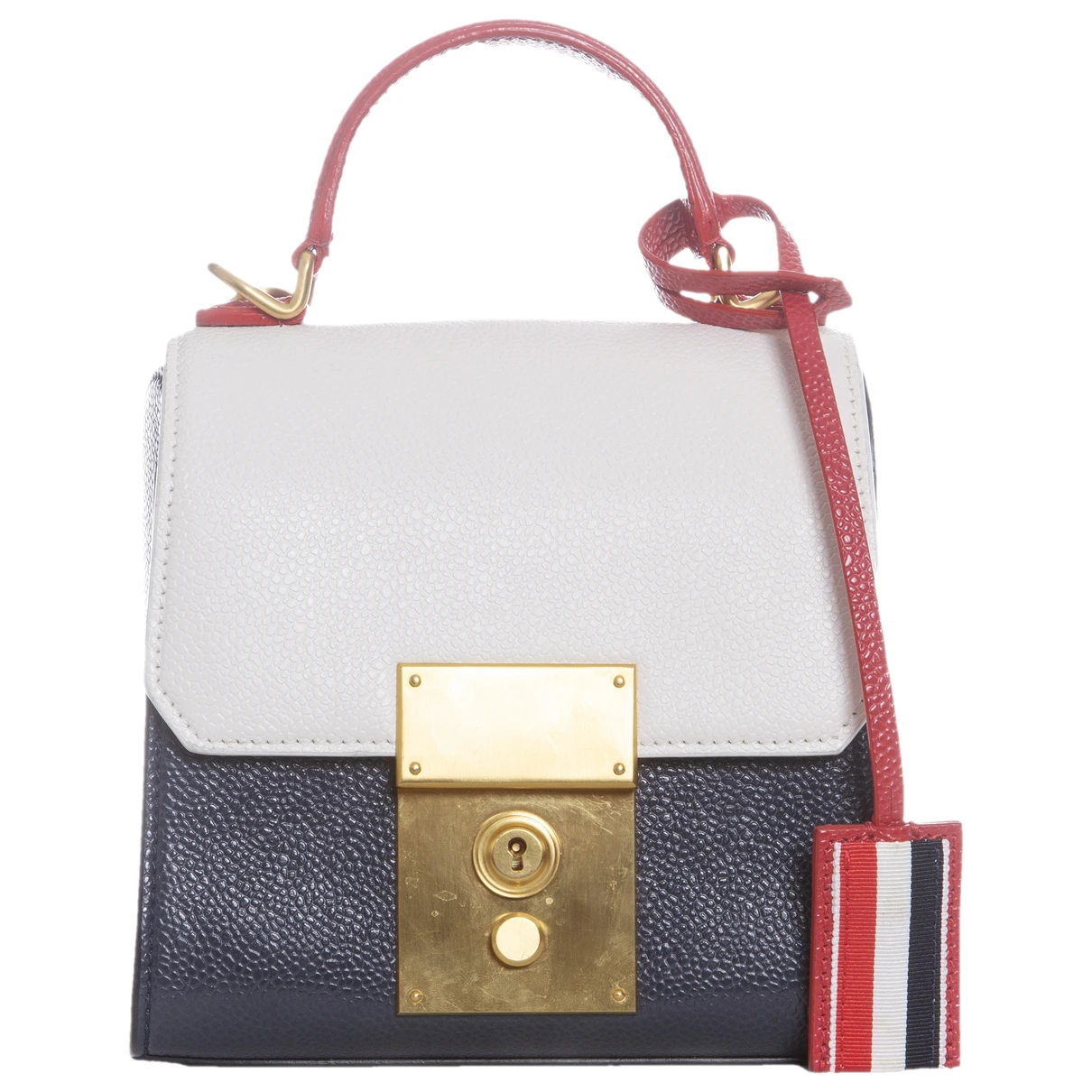 Pre-owned Thom Browne Leather Handbag In Multicolour