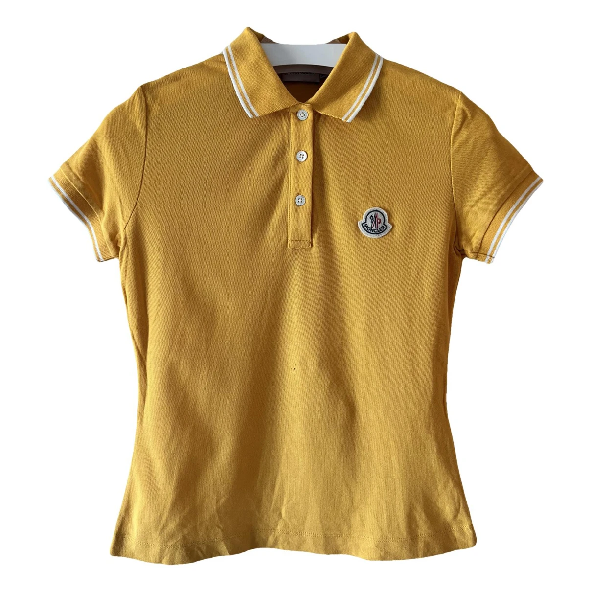 Pre-owned Moncler Polo In Yellow