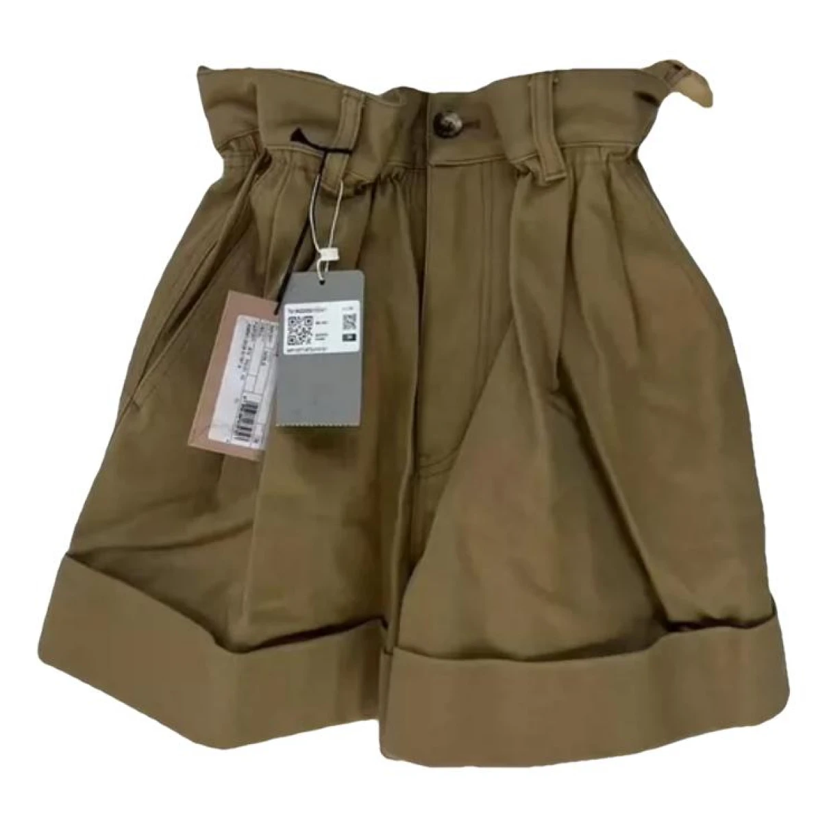 Pre-owned Miu Miu Shorts In Khaki