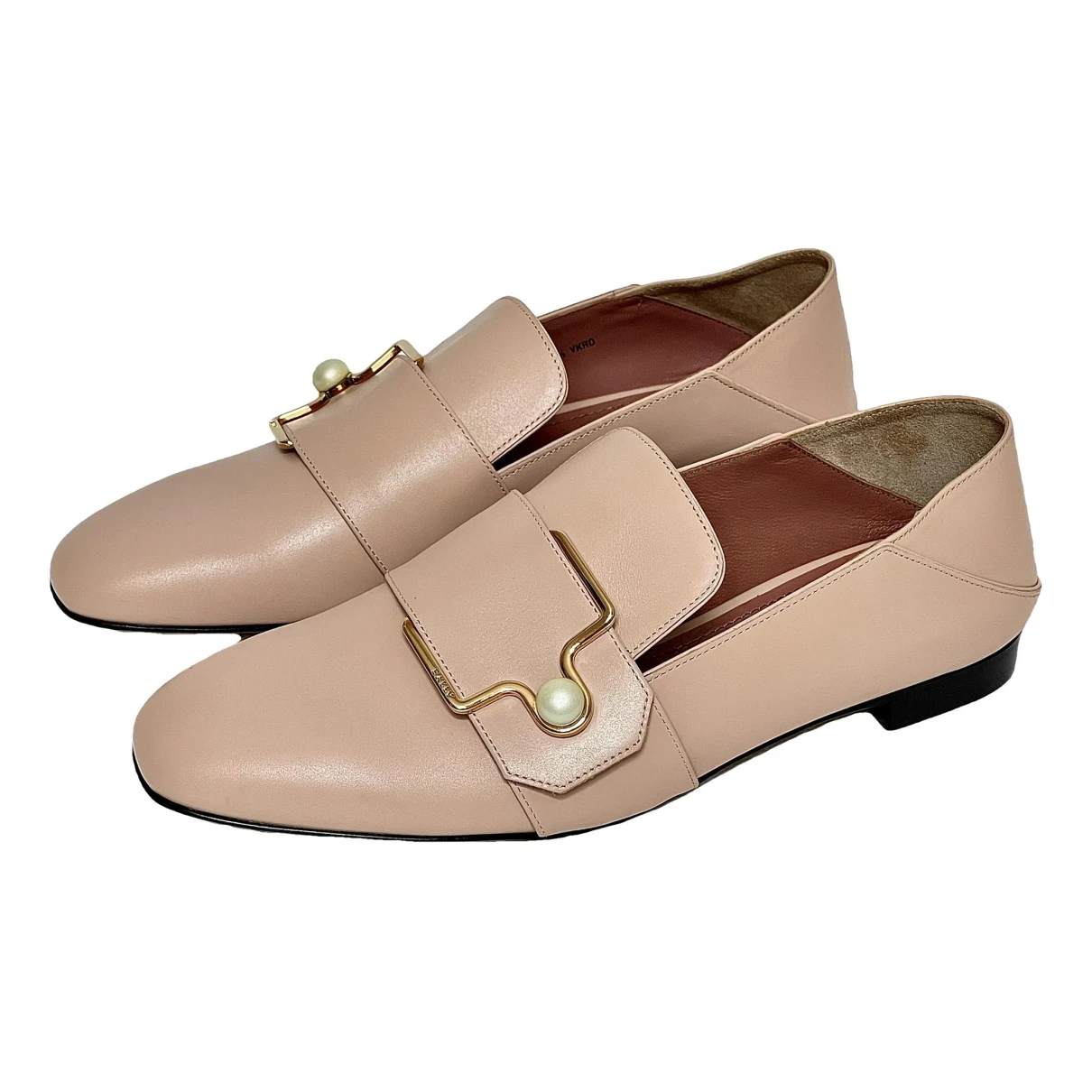 Pre-owned Bally Leather Ballet Flats In Pink