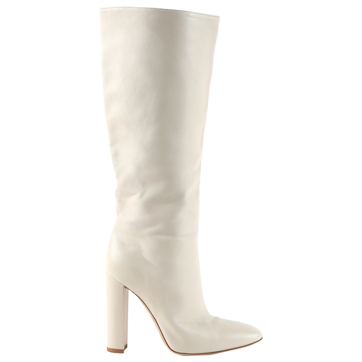 Pre-owned Gianvito Rossi Leather Boots In White