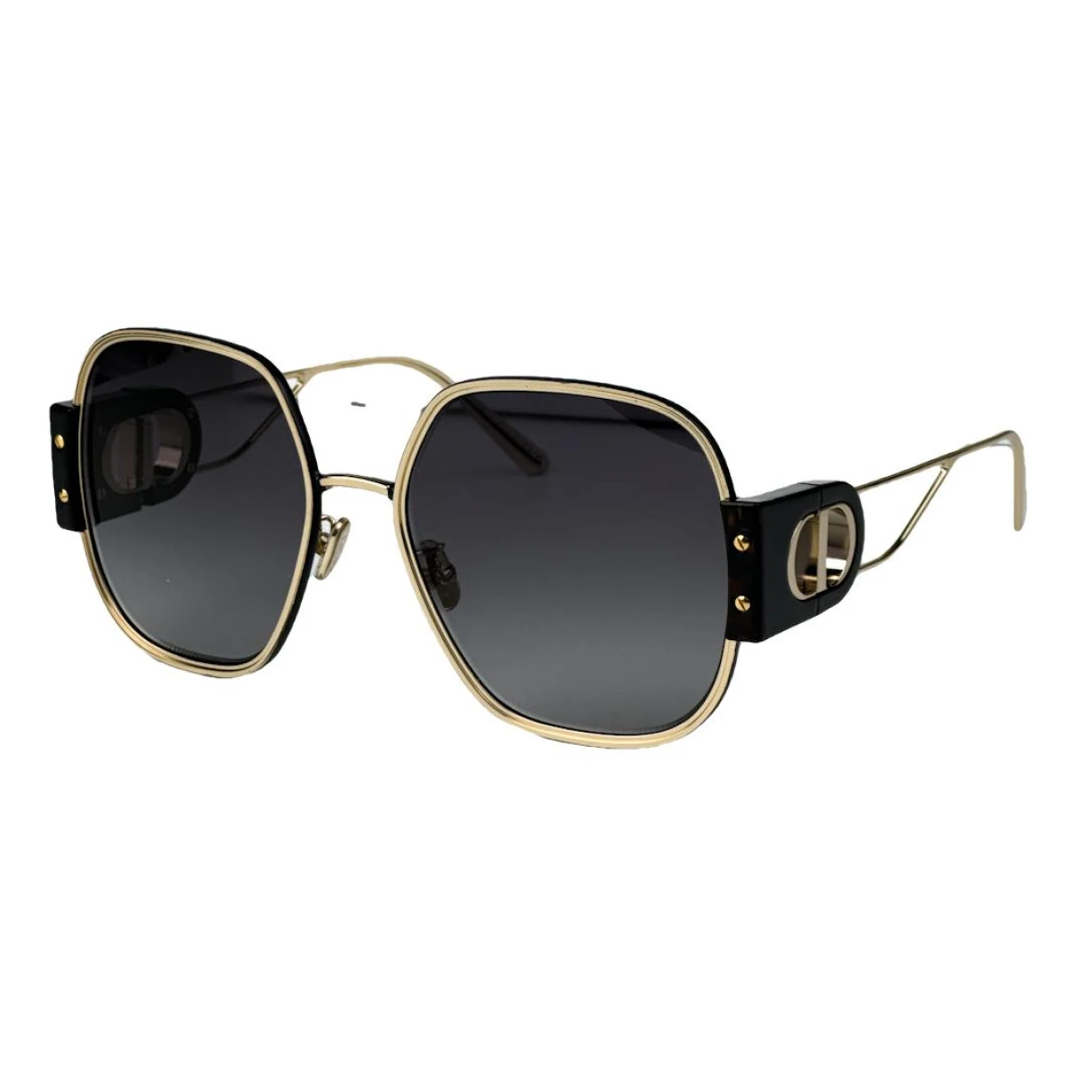 Pre-owned Dior 30montaigne Oversized Sunglasses In Gold