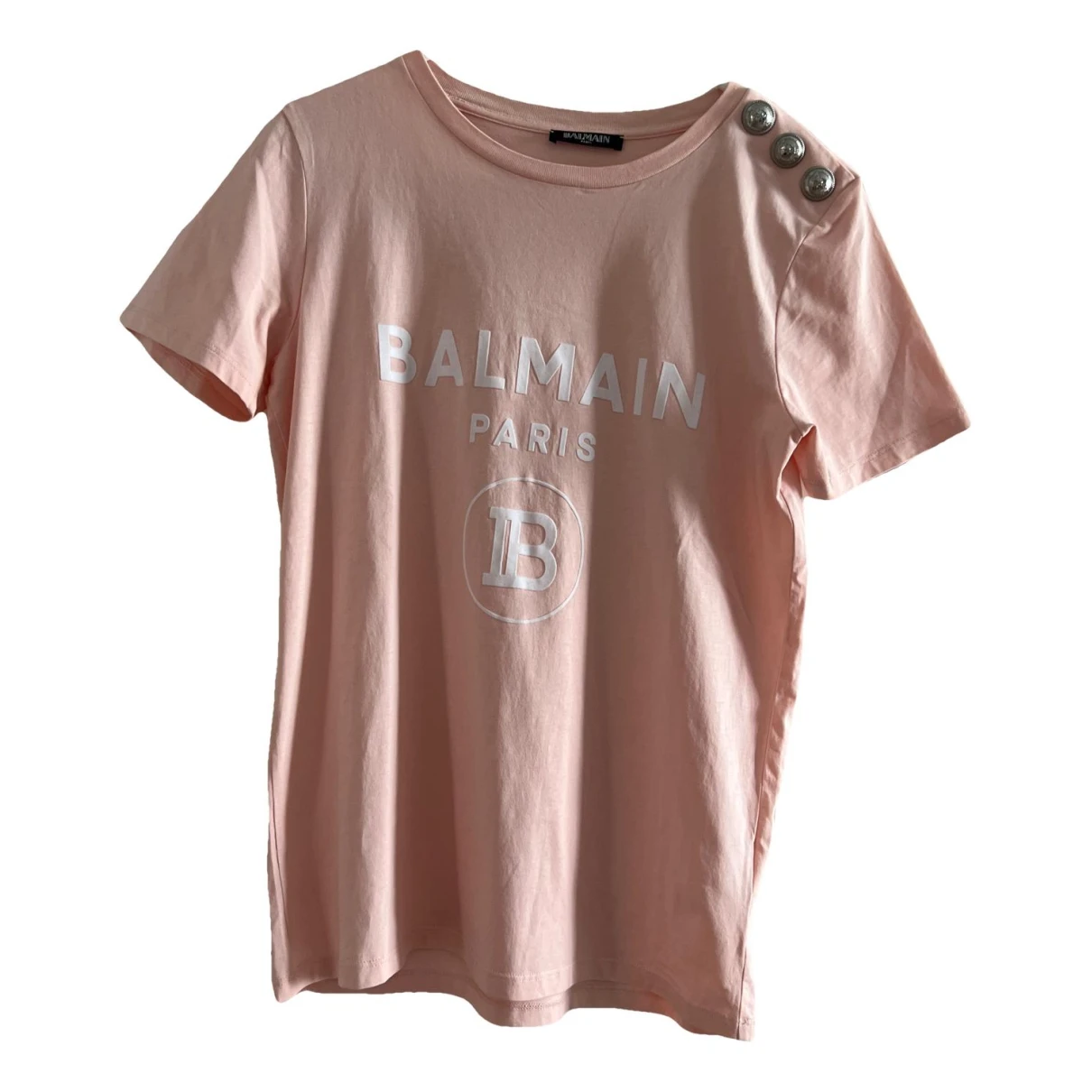 Pre-owned Balmain T-shirt In Pink