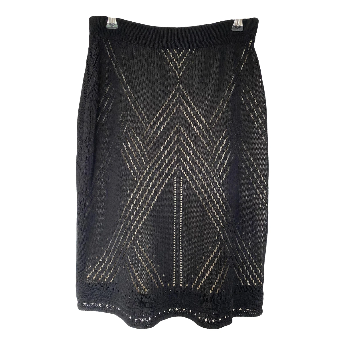 Pre-owned Celine Mid-length Skirt In Black