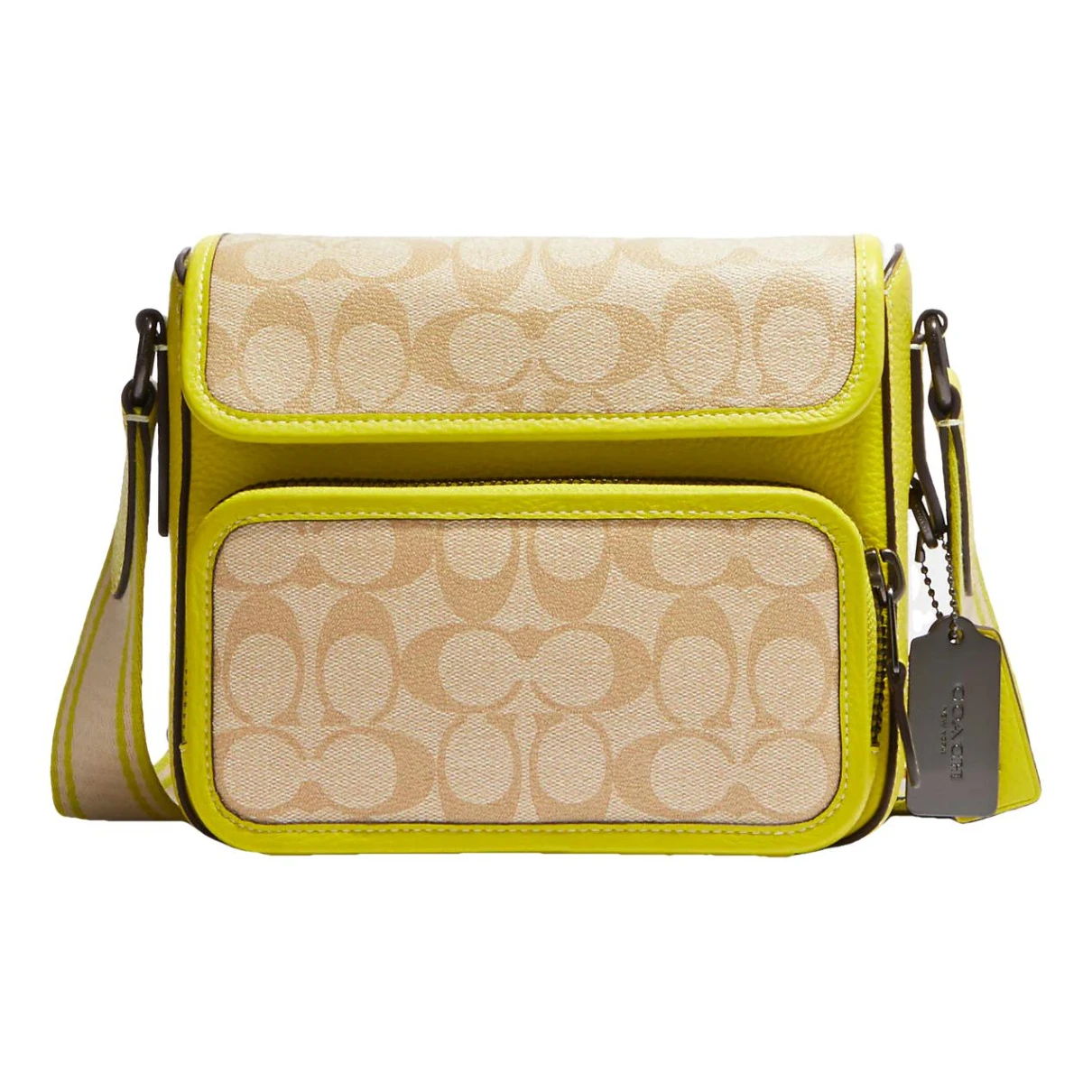 Pre-owned Coach Leather Bag In Yellow