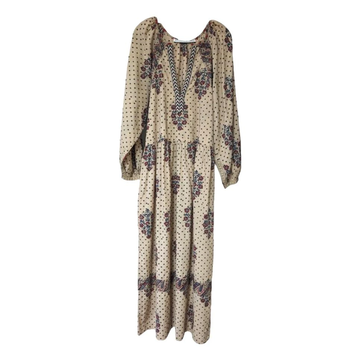 Pre-owned Alix Of Bohemia Maxi Dress In Beige