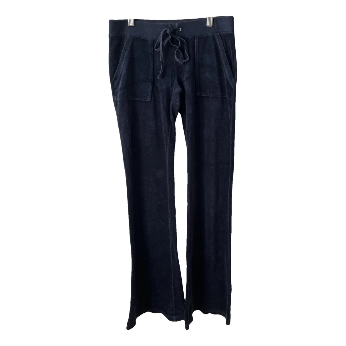 Pre-owned Juicy Couture Velvet Jumpsuit In Blue