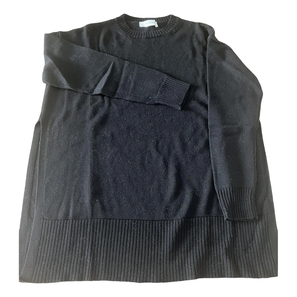 Pre-owned Max Mara Wool Jumper In Black