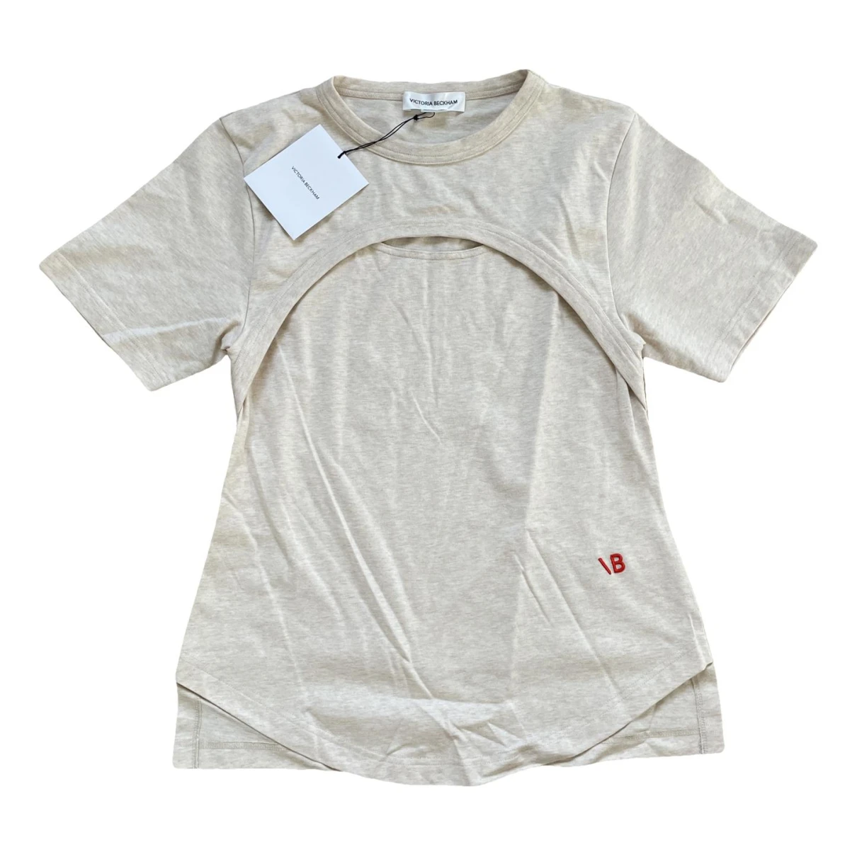 Pre-owned Victoria Beckham T-shirt In Beige