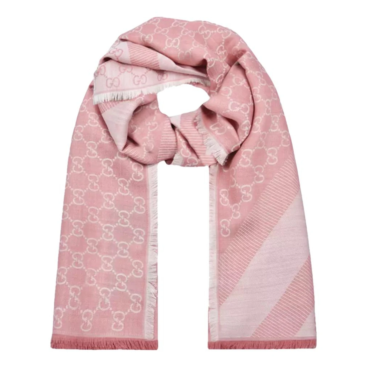 Pre-owned Gucci Scarf In Pink