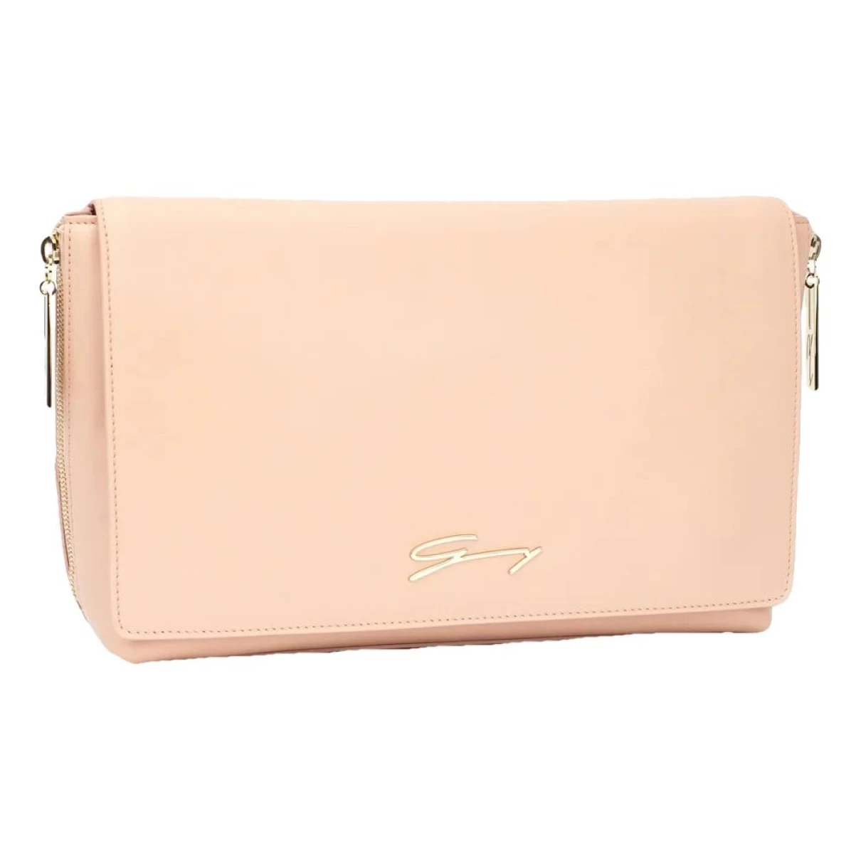 Pre-owned Genny Leather Clutch Bag In Pink