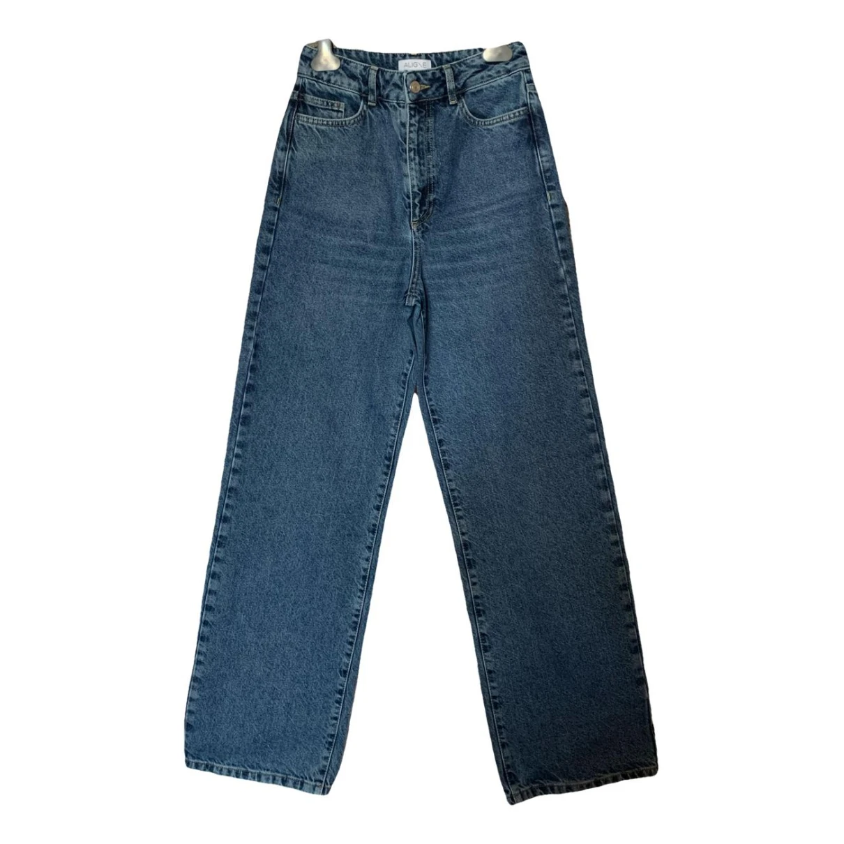 Pre-owned Aligne Large Jeans In Blue