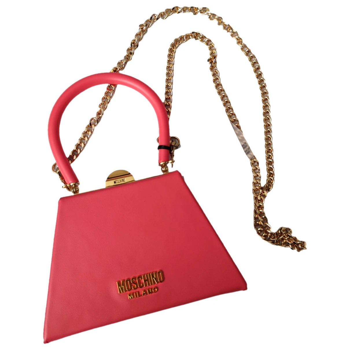 Pre-owned Moschino Leather Bag In Pink