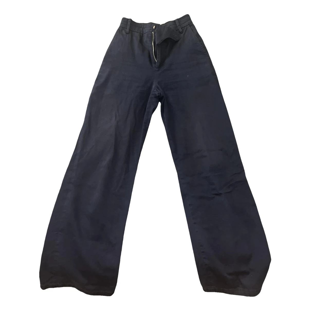 Pre-owned Marni Straight Pants In Blue