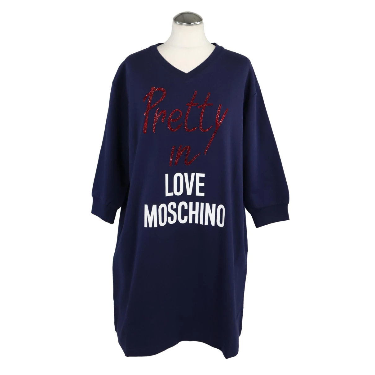Pre-owned Moschino Love Mini Dress In Blue