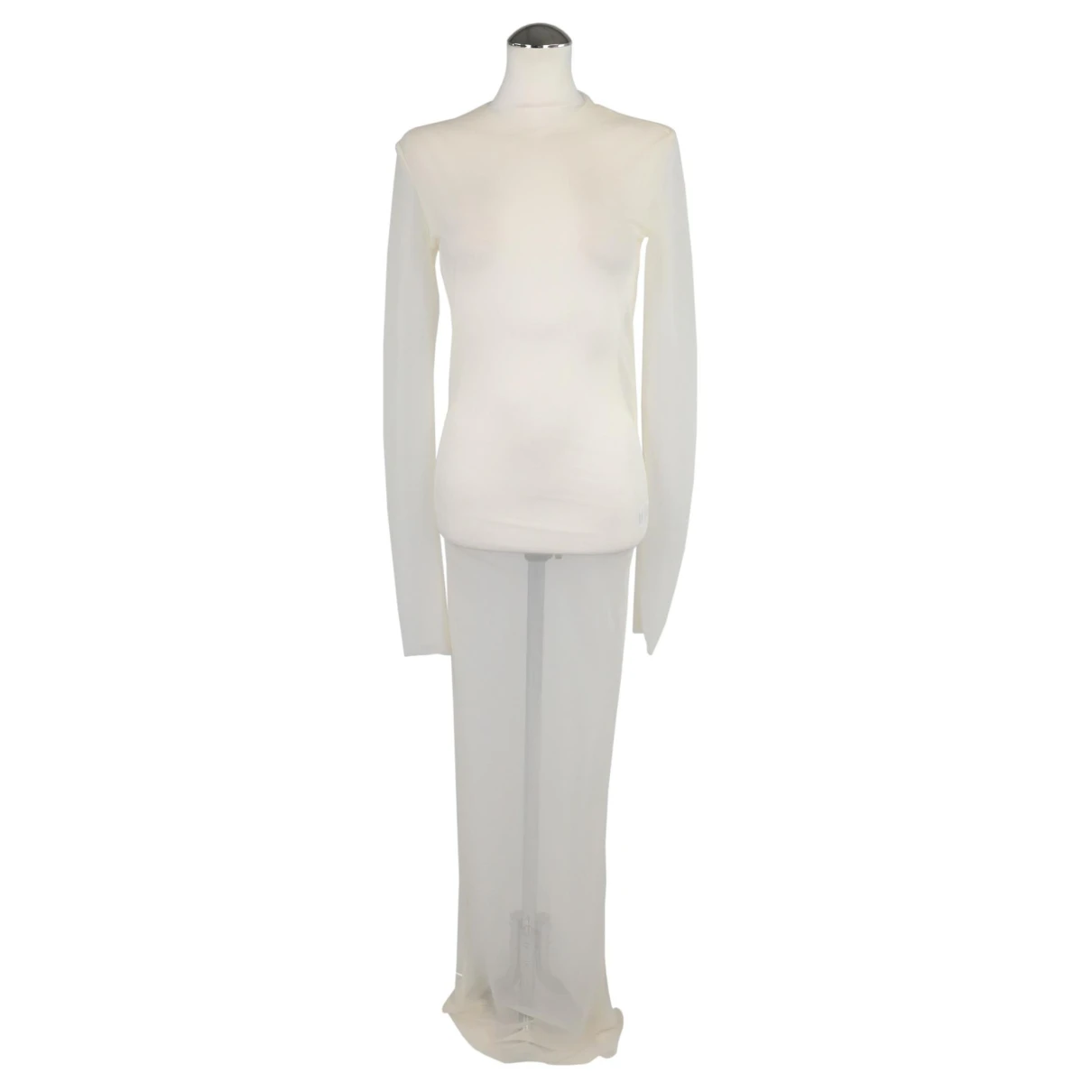 Pre-owned Ludovic De Saint Sernin Maxi Dress In White