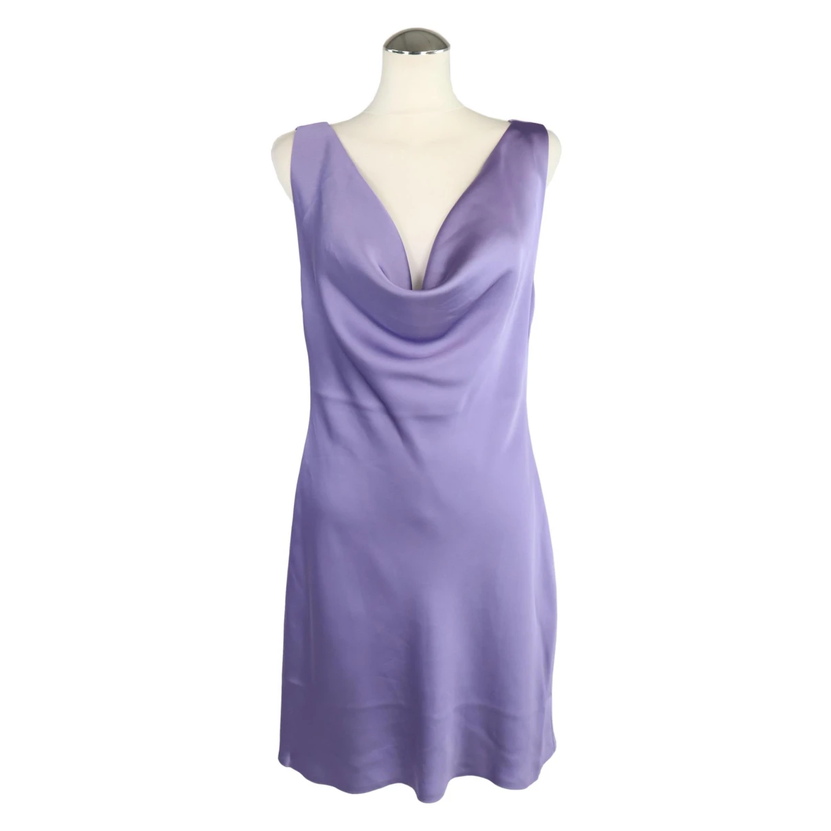 Pre-owned Norma Kamali Mini Dress In Purple