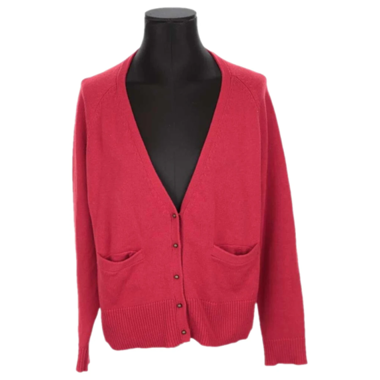 Pre-owned Sandro Cardigan In Red