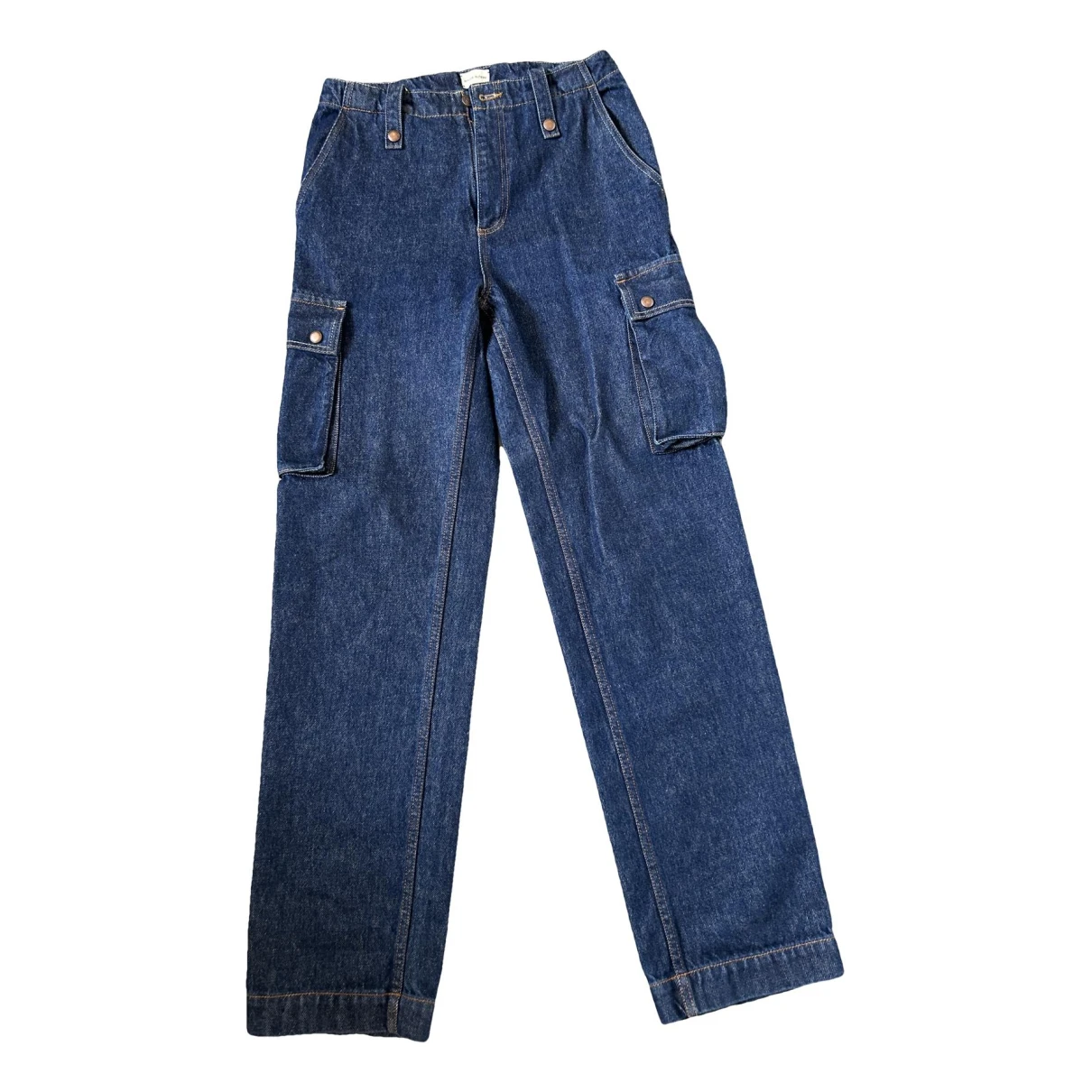 Pre-owned Magda Butrym Jeans In Blue