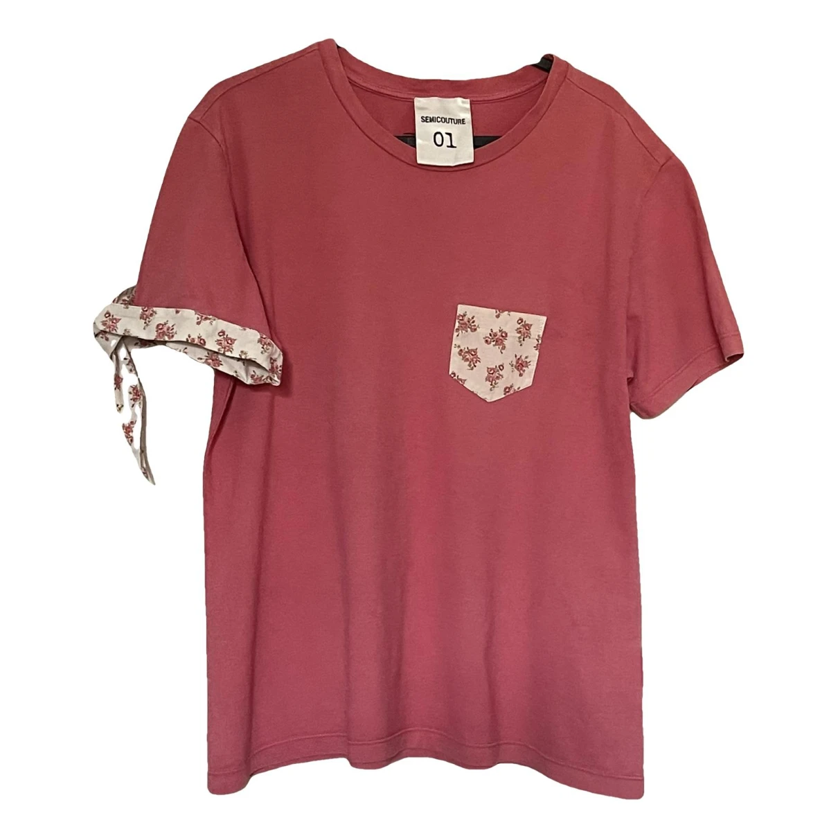 Pre-owned Semicouture T-shirt In Pink