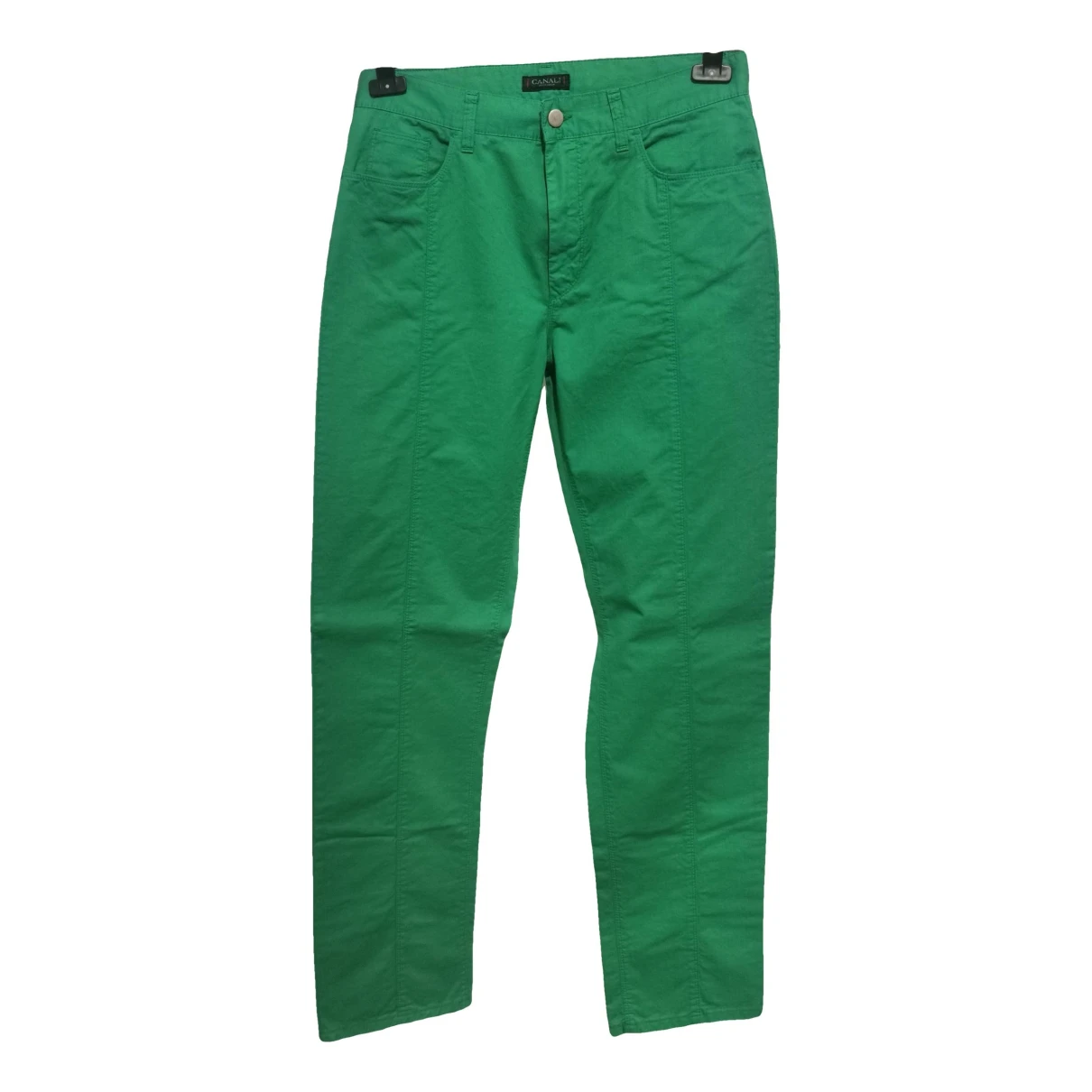 Pre-owned Canali Trousers In Green
