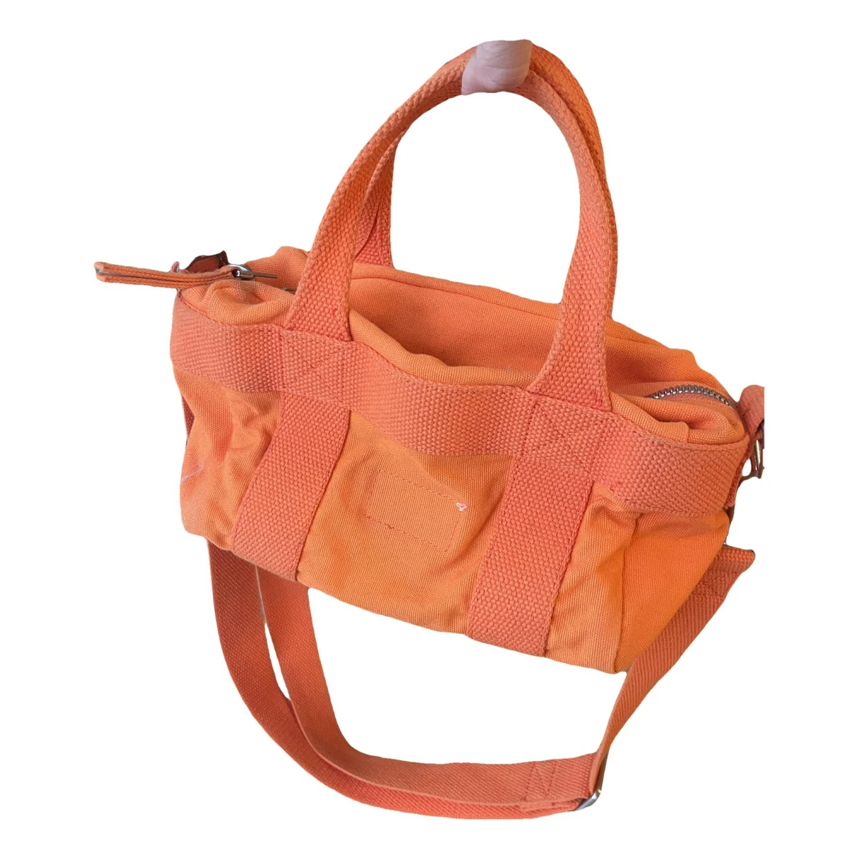 Pre-owned Calvin Klein Crossbody Bag In Orange