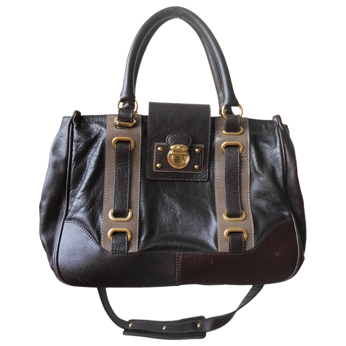 Pre-owned Marc Jacobs Leather Tote In Brown