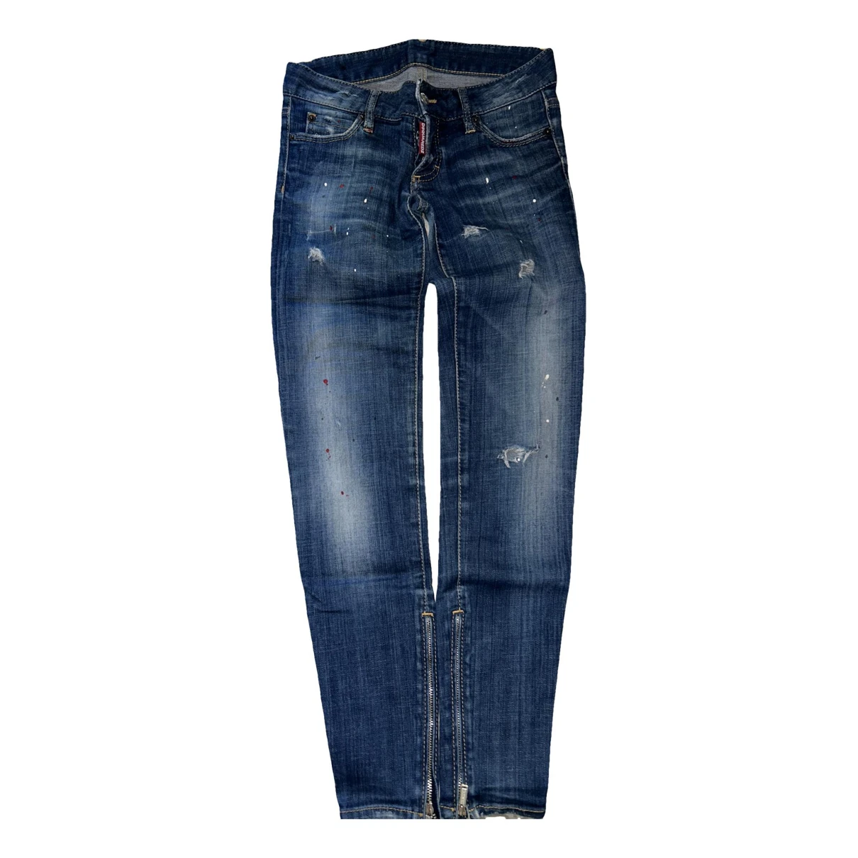 Pre-owned Dsquared2 Slim Jeans In Blue