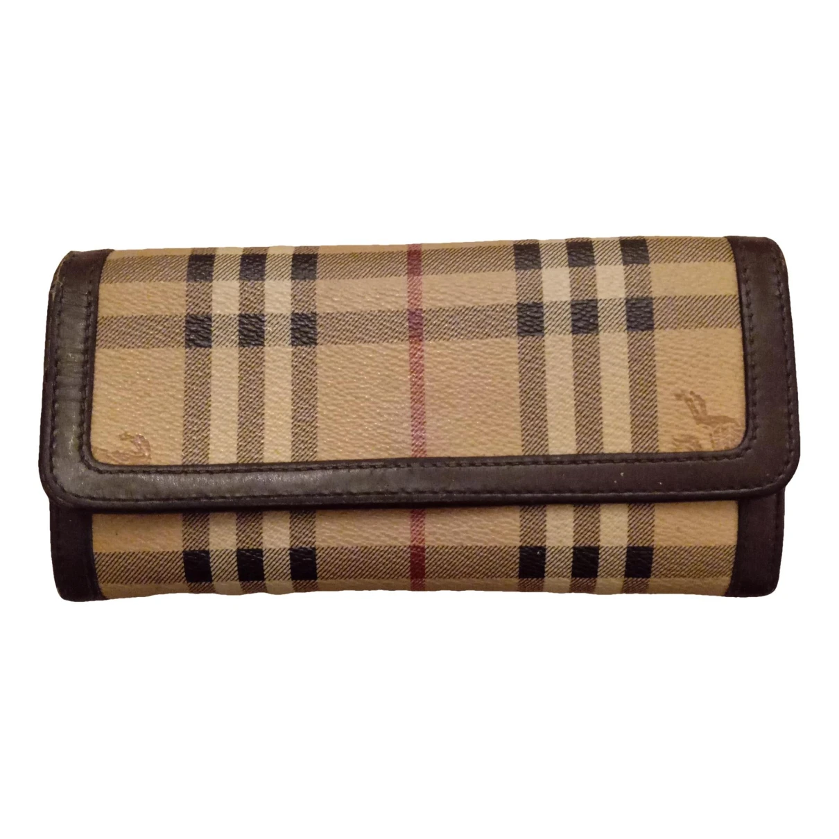 Pre-owned Burberry Leather Wallet In Brown