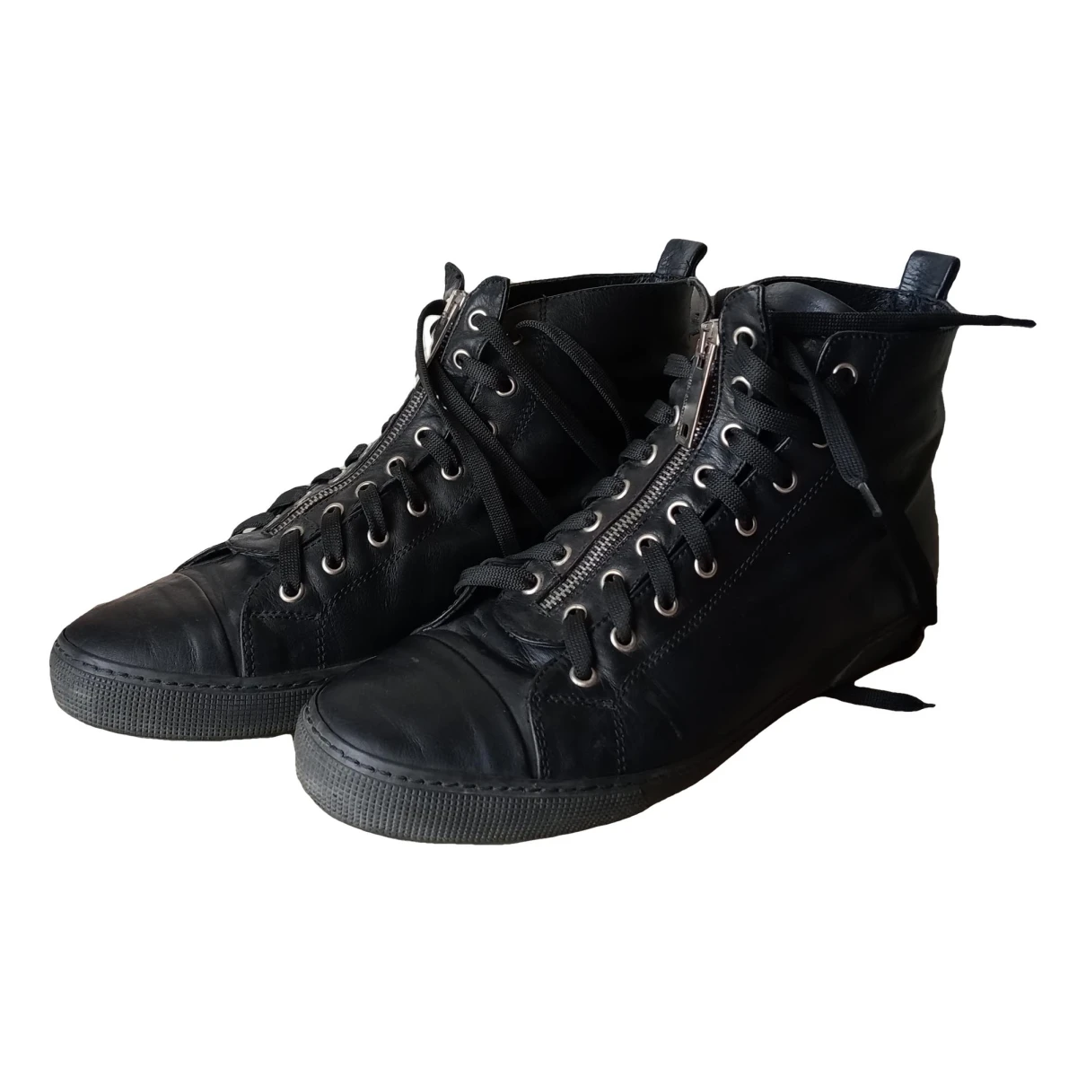 Pre-owned Alessandro Dell'acqua Leather Boots In Black