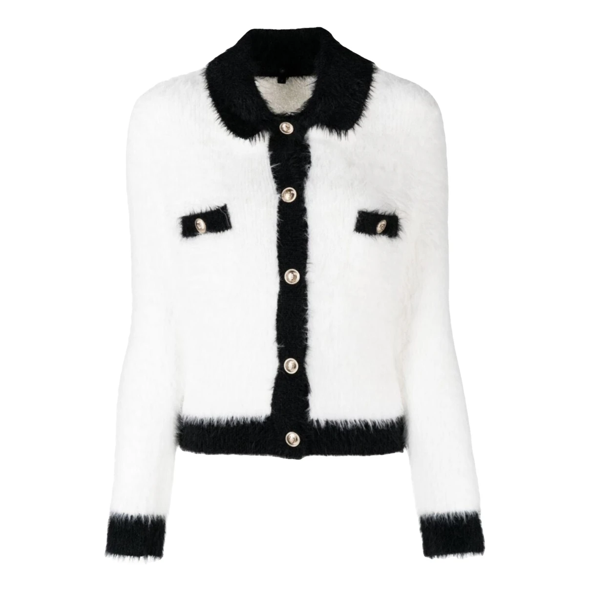 Pre-owned Maje Cardigan In White