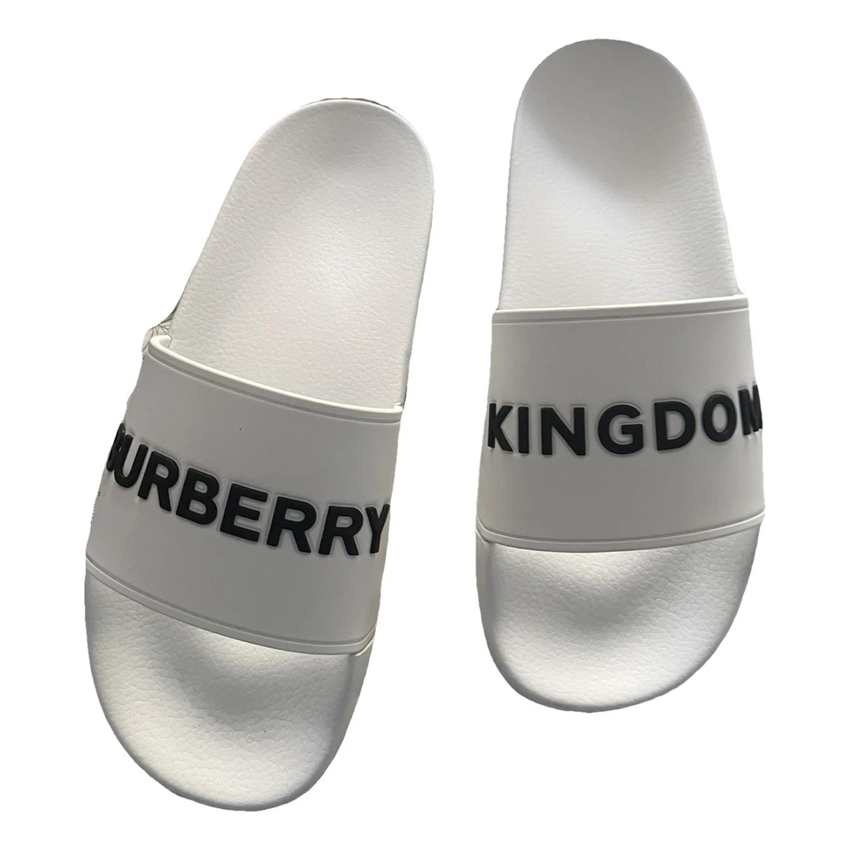 Pre-owned Burberry Sandals In White