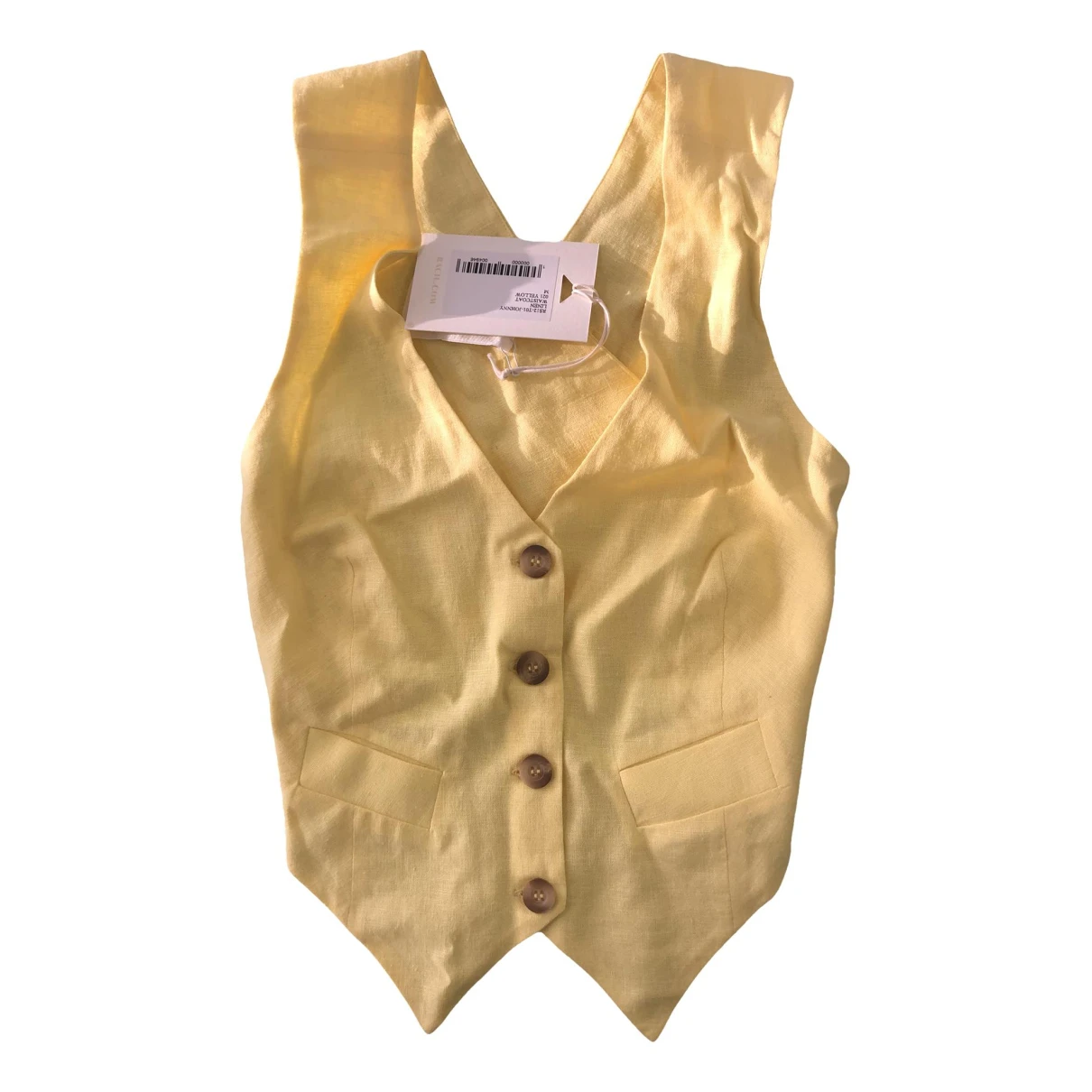 Pre-owned Racil Linen Jacket In Yellow